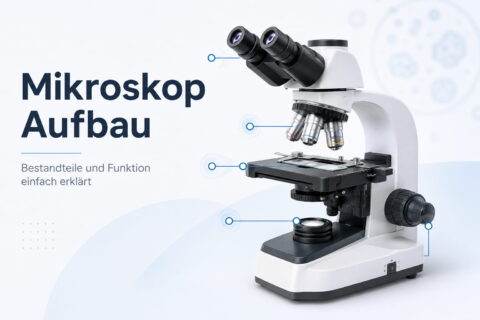 Mikroskop Aufbau: Bestandteile und Funktion einfach erklärt 1 Mikroskop Aufbau mit Objektiven, Objekttisch, Beleuchtung und Fokussiertrieb