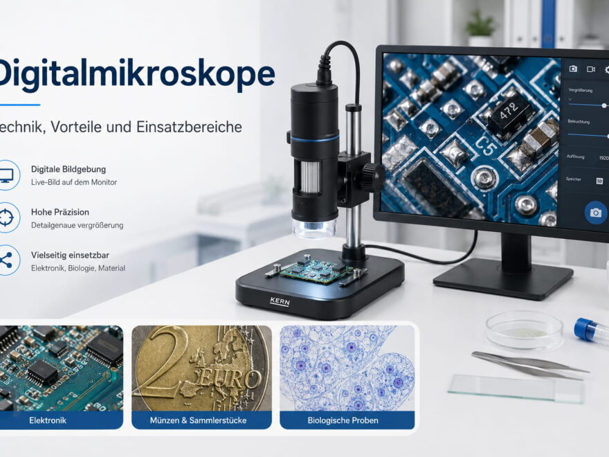 Digitalmikroskope mit Monitor für Elektronik, Münzen und biologische Proben