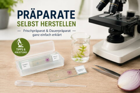 Präparate selbst herstellen mit Mikroskop, Objektträgern, Zwiebelhaut und Wasserpest