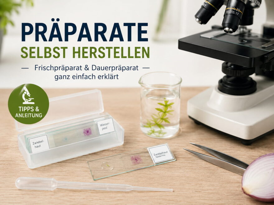 Präparate selbst herstellen mit Mikroskop, Objektträgern, Zwiebelhaut und Wasserpest
