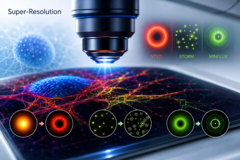 Super-Resolution: So überwinden STED, STORM und MINFLUX die Abbe-Grenze 1 Super-Resolution mit STED, STORM und MINFLUX am Fluoreszenzmikroskop