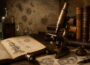 Historische Optikwerkstatt zur Zeit von Zacharias Janssen